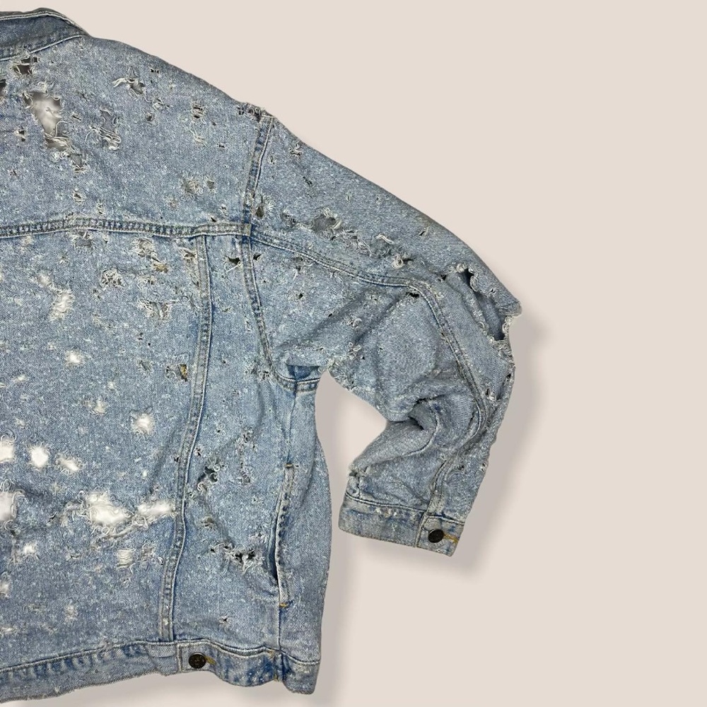 Distressed Denim Jacket - Picture 5 of 7